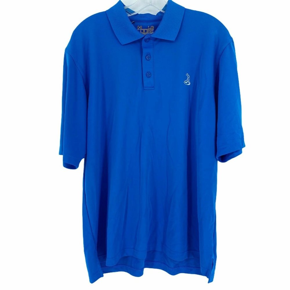 Under Armour Loose Men's Size Large Blue Golf Polo